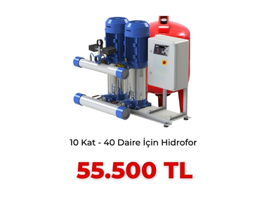 10 Kat 40 Daire İçin Hidrofor