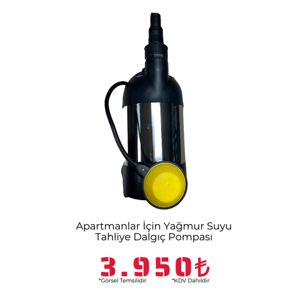 Apartmanlar İçin Yağmur Suyu Dalgıç Pompası 