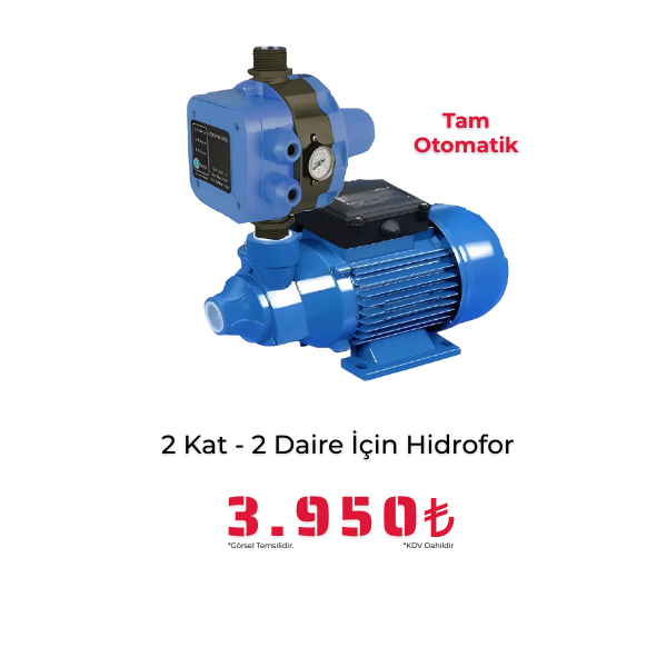 2 Kat 2 Daire İçin Hidrofor