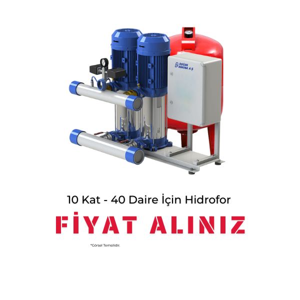 10 Kat 40 Daire İçin Hidrofor